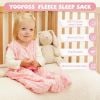 Picture of Yoofoss Fleece Baby Sleep Sack 18-24 Months with Plush Dots, TOG 1.5 Baby Wearable Blanket with 2-Way Zipper, Cotton Toddler Sleeping Sack Fleece