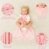 Picture of Yoofoss Fleece Baby Sleep Sack 18-24 Months with Plush Dots, TOG 1.5 Baby Wearable Blanket with 2-Way Zipper, Cotton Toddler Sleeping Sack Fleece