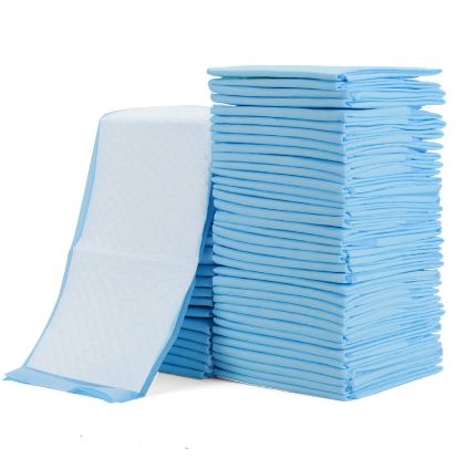 Picture of Rocinha 100 Pack Disposable Changing Pads Baby Disposable Underpads Waterproof Diaper Changing Pad Breathable Underpads Bed Table Protector Mat, 17 Inches x 13 Inches