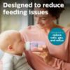 Picture of Philips Avent Anti-Colic Baby Bottle with AirFree Vent, 9oz, with Flow 2 Nipples, 1m+, 4pk, Pink, SCY703/14