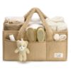 Picture of PeraBella Diaper Caddy Organizer for Changing Table, Storage Basket for Wipes, Gift for Baby Shower, Car Organizer, Nursery Organizer, Portable Storage