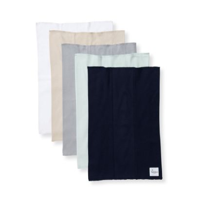 Picture of Burt's Bees Baby Infant Burp Cloths, 100% Organic Cotton Extra Absorbent Soft Fabric Drool Cloths, 5-Pack Newborn Must-Have Essential Large Burping Cloths, One Size 17 x 11.75 Inches