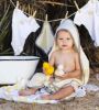 Picture of Burts Bees Baby Infant Hooded Towels Little Ducks Organic Cotton, Unisex Bath Essentials and Newborn Necessities, Soft Nursery Towel with Hood Set, 2-Pack Size 29 x 29 Inch