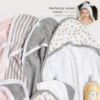 Picture of Burts Bees Baby Infant Hooded Towels Little Ducks Organic Cotton, Unisex Bath Essentials and Newborn Necessities, Soft Nursery Towel with Hood Set, 2-Pack Size 29 x 29 Inch