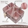 Picture of PeraBella Baby Diaper Caddy Organizer with Handle, Newborn Baby Essentials Registry Search Must Haves, Shower Gift Basket Boy&Girl, Portable Diaper Storage Basket Bin for Wipes, Car Caddy Organizer