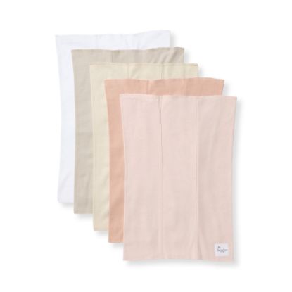 Picture of Burt's Bees Baby Infant Burp Cloths, 100% Organic Cotton Extra Absorbent Soft Fabric Drool Cloths, 5-Pack Newborn Must-Have Essential Large Burping Cloths, One Size 17 x 11.75 Inches