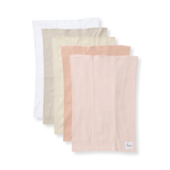 Picture of Burt's Bees Baby Infant Burp Cloths, 100% Organic Cotton Extra Absorbent Soft Fabric Drool Cloths, 5-Pack Newborn Must-Have Essential Large Burping Cloths, One Size 17 x 11.75 Inches