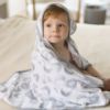 Picture of Burt's Bees Baby Hooded Towels, Absorbent Knit Terry, Super Soft Single Ply, 100% Organic Cotton