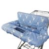 Picture of Shopping Cart Cover for Baby boy Girl, Non-Slip Design Cart Covers for Babies, Infant Cotton High Chair Cover, Machine Washable, Toddler Grocery Cover (Navy Deer)