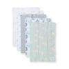 Picture of Burt's Bees Baby Infant Burp Cloths, 100% Organic Cotton Extra Absorbent Soft Fabric Drool Cloths, 5-Pack Newborn Must-Have Essential Large Burping Cloths, One Size 17 x 11.75 Inches