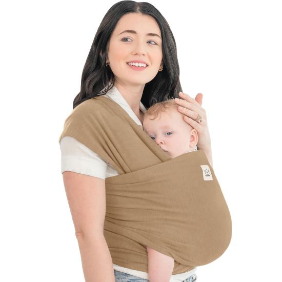 Picture of KeaBabies Baby Wrap Carrier - All in 1 Original Baby Carrier Newborn to Toddler Sling, Easy to Wear, Hands Free Bonding, Lightweight, Breathable Infant Wraps (Warm Hearth)