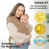 Picture of KeaBabies Baby Wrap Carrier - All in 1 Original Baby Carrier Newborn to Toddler Sling, Easy to Wear, Hands Free Bonding, Lightweight, Breathable Infant Wraps (Warm Hearth)