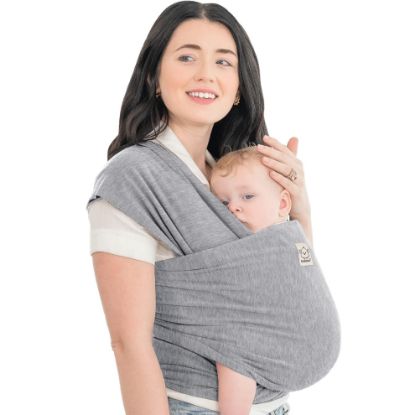 Picture of KeaBabies Baby Wrap Carrier - All in 1 Original Baby Carrier Newborn to Toddler Sling, Easy to Wear, Hands Free Bonding, Lightweight, Breathable Infant Wraps (Classic Gray)