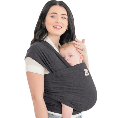 Picture of KeaBabies Baby Wrap Carrier - All in 1 Original Baby Carrier Newborn to Toddler Sling, Easy to Wear, Hands Free Bonding, Lightweight, Breathable Infant Wraps (Mystic Gray)