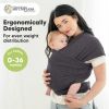 Picture of KeaBabies Baby Wrap Carrier - All in 1 Original Baby Carrier Newborn to Toddler Sling, Easy to Wear, Hands Free Bonding, Lightweight, Breathable Infant Wraps (Mystic Gray)