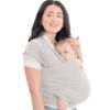 Picture of KeaBabies Baby Wrap Carrier - All in 1 Original Baby Carrier Newborn to Toddler Sling, Easy to Wear, Hands Free Bonding, Lightweight, Breathable Infant Wraps (Rhino Gray)