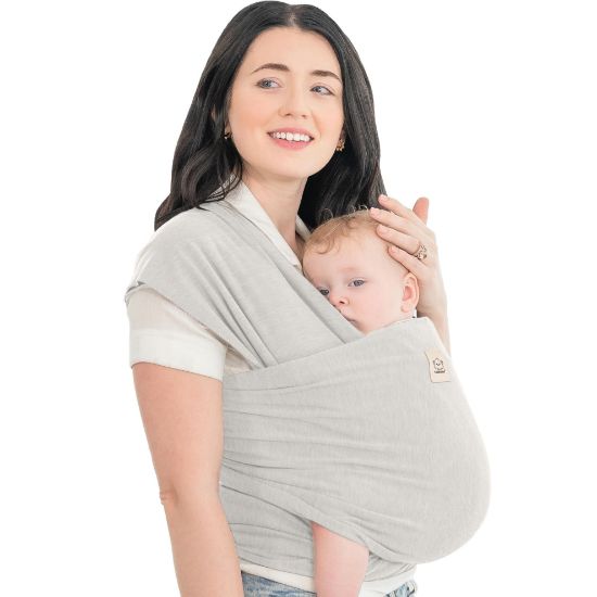 Picture of KeaBabies Baby Wrap Carrier - All in 1 Original Baby Carrier Newborn to Toddler Sling, Easy to Wear, Hands Free Bonding, Lightweight, Breathable Infant Wraps (Rhino Gray)