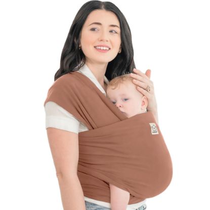 Picture of KeaBabies Baby Wrap Carrier - All in 1 Original Baby Carrier Newborn to Toddler Sling, Easy to Wear, Hands Free Bonding, Lightweight, Breathable Infant Wraps (Terracotta)