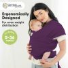 Picture of KeaBabies Baby Wrap Carrier - All in 1 Original Baby Carrier Newborn to Toddler Sling, Easy to Wear, Hands Free Bonding, Lightweight, Breathable Infant Wraps (Royal Purple)
