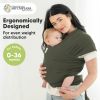Picture of KeaBabies Baby Wrap Carrier - All in 1 Original Baby Carrier Newborn to Toddler Sling, Easy to Wear, Hands Free Bonding, Lightweight, Breathable Infant Wraps (Forest)