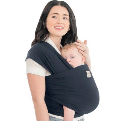 Picture of KeaBabies Baby Wrap Carrier - All in 1 Original Baby Carrier Newborn to Toddler Sling, Easy to Wear, Hands Free Bonding, Lightweight, Breathable Infant Wraps (Midnight)