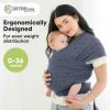 Picture of KeaBabies Baby Wrap Carrier - All in 1 Original Baby Carrier Newborn to Toddler Sling, Easy to Wear, Hands Free Bonding, Lightweight, Breathable Infant Wraps (Planets)