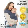 Picture of KeaBabies Baby Wrap Carrier - All in 1 Original Baby Carrier Newborn to Toddler Sling, Easy to Wear, Hands Free Bonding, Lightweight, Breathable Infant Wraps (Planets)