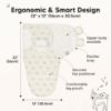 Picture of 3-Pack Organic Baby Swaddle Sleep Sacks - Swaddles for Newborns, Infant 0-3 Months, Baby Girls, Boys, Soft & Snug Newborn Sleep Sack, Nursery Swaddling Blankets (Bumble Bear)