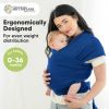 Picture of KeaBabies Baby Wrap Carrier - All in 1 Original Baby Carrier Newborn to Toddler Sling, Easy to Wear, Hands Free Bonding, Lightweight, Breathable Infant Wraps (Cobalt Blue)