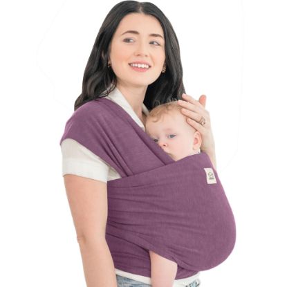Picture of KeaBabies Baby Wrap Carrier - All in 1 Original Baby Carrier Newborn to Toddler Sling, Easy to Wear, Hands Free Bonding, Lightweight, Breathable Infant Wraps (Dark Mauve)
