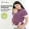 Picture of KeaBabies Baby Wrap Carrier - All in 1 Original Baby Carrier Newborn to Toddler Sling, Easy to Wear, Hands Free Bonding, Lightweight, Breathable Infant Wraps (Dark Mauve)