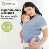 Picture of KeaBabies Baby Wrap Carrier - All in 1 Original Baby Carrier Newborn to Toddler Sling, Easy to Wear, Hands Free Bonding, Lightweight, Breathable Infant Wraps (Powder Blue)