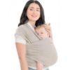Picture of KeaBabies Baby Wrap Carrier - All in 1 Original Baby Carrier Newborn to Toddler Sling, Easy to Wear, Hands Free Bonding, Lightweight, Breathable Infant Wraps (Stone Gray)