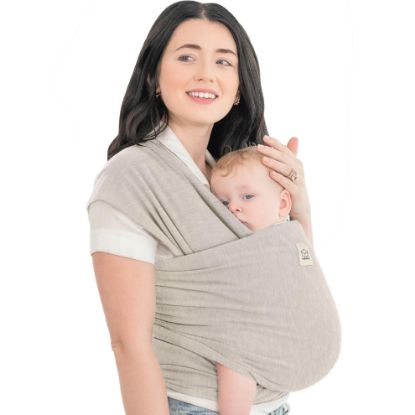 Picture of KeaBabies Baby Wrap Carrier - All in 1 Original Baby Carrier Newborn to Toddler Sling, Easy to Wear, Hands Free Bonding, Lightweight, Breathable Infant Wraps (Stone Gray)