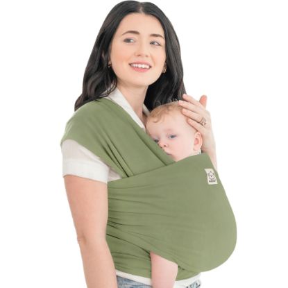 Picture of KeaBabies Baby Wrap Carrier - All in 1 Original Baby Carrier Newborn to Toddler Sling, Easy to Wear, Hands Free Bonding, Lightweight, Breathable Infant Wraps (Dusty Olive)