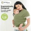 Picture of KeaBabies Baby Wrap Carrier - All in 1 Original Baby Carrier Newborn to Toddler Sling, Easy to Wear, Hands Free Bonding, Lightweight, Breathable Infant Wraps (Dusty Olive)