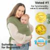 Picture of KeaBabies Baby Wrap Carrier - All in 1 Original Baby Carrier Newborn to Toddler Sling, Easy to Wear, Hands Free Bonding, Lightweight, Breathable Infant Wraps (Dusty Olive)