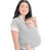 Picture of KeaBabies Baby Wrap Carrier - All in 1 Original Baby Carrier Newborn to Toddler Sling, Easy to Wear, Hands Free Bonding, Lightweight, Breathable Infant Wraps (Light Heather)