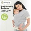 Picture of KeaBabies Baby Wrap Carrier - All in 1 Original Baby Carrier Newborn to Toddler Sling, Easy to Wear, Hands Free Bonding, Lightweight, Breathable Infant Wraps (Light Heather)