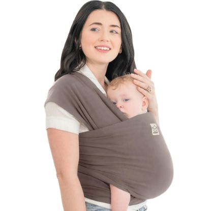 Picture of KeaBabies Baby Wrap Carrier - All in 1 Original Baby Carrier Newborn to Toddler Sling, Easy to Wear, Hands Free Bonding, Lightweight, Breathable Infant Wraps (Copper Gray)