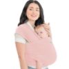 Picture of KeaBabies Baby Wrap Carrier - All in 1 Original Baby Carrier Newborn to Toddler Sling, Easy to Wear, Hands Free Bonding, Lightweight, Breathable Infant Wraps (Dusty Pink)