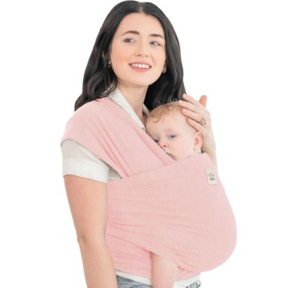 Picture of KeaBabies Baby Wrap Carrier - All in 1 Original Baby Carrier Newborn to Toddler Sling, Easy to Wear, Hands Free Bonding, Lightweight, Breathable Infant Wraps (Dusty Pink)