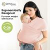 Picture of KeaBabies Baby Wrap Carrier - All in 1 Original Baby Carrier Newborn to Toddler Sling, Easy to Wear, Hands Free Bonding, Lightweight, Breathable Infant Wraps (Dusty Pink)