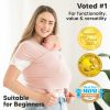 Picture of KeaBabies Baby Wrap Carrier - All in 1 Original Baby Carrier Newborn to Toddler Sling, Easy to Wear, Hands Free Bonding, Lightweight, Breathable Infant Wraps (Dusty Pink)