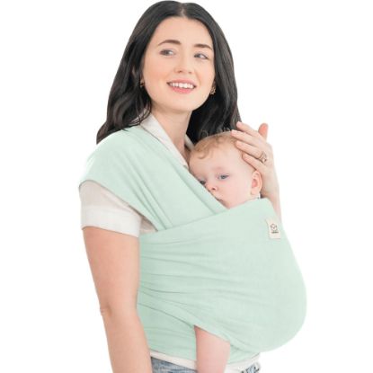Picture of KeaBabies Baby Wrap Carrier - All in 1 Original Baby Carrier Newborn to Toddler Sling, Easy to Wear, Hands Free Bonding, Lightweight, Breathable Infant Wraps (Light Mint)