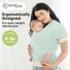 Picture of KeaBabies Baby Wrap Carrier - All in 1 Original Baby Carrier Newborn to Toddler Sling, Easy to Wear, Hands Free Bonding, Lightweight, Breathable Infant Wraps (Light Mint)