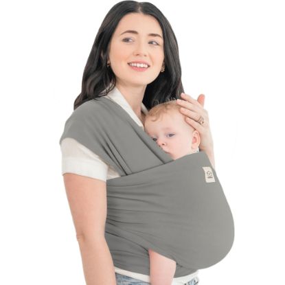 Picture of KeaBabies Baby Wrap Carrier - All in 1 Original Baby Carrier Newborn to Toddler Sling, Easy to Wear, Hands Free Bonding, Lightweight, Breathable Infant Wraps (Graphite)