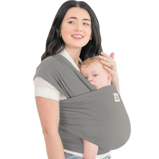 Picture of KeaBabies Baby Wrap Carrier - All in 1 Original Baby Carrier Newborn to Toddler Sling, Easy to Wear, Hands Free Bonding, Lightweight, Breathable Infant Wraps (Graphite)