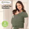 Picture of KeaBabies Baby Wrap Carrier - All in 1 Original Baby Carrier Newborn to Toddler Sling, Easy to Wear, Hands Free Bonding, Lightweight, Breathable Infant Wraps (Forest Berries)