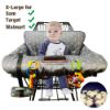 Picture of ICOPUCA Shopping Cart Cover for Baby boy Girl, Anti Slip Design, Cotton High Chair Cover, Machine Washable for Infant, Toddler, Grocery Cover (Grey)